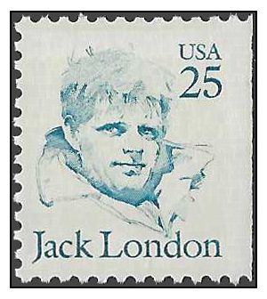 #2182a 25c Great Americans Jack London Booklet Single 1988 Mint NH