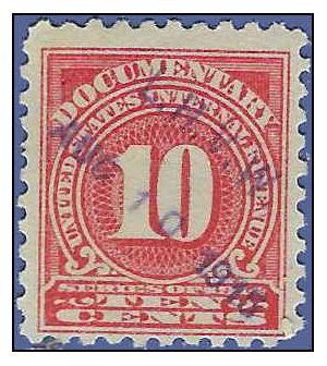 Scott R201 10c Documentary 1914 Used