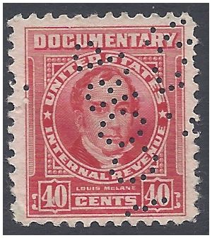 Scott R663 40c U.S. Internal Revenue - Documentary 1954 Used