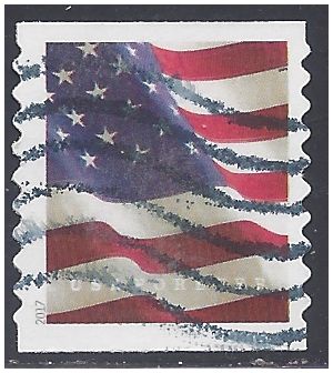 #5159 (49c Forever) US Flag Coil Single (APU) 2017 Used