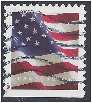 #5161 (49c Forever) US Flag Booklet Single (APU) 2017 Used