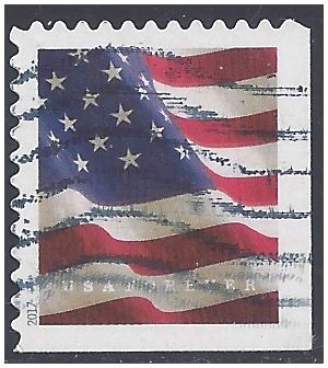 #5161 (49c Forever) US Flag Booklet Single (APU) 2017 Used