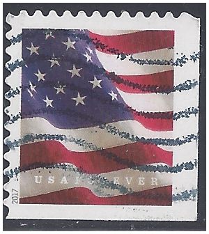 #5161 (49c Forever) US Flag Booklet Single (APU) 2017 Used