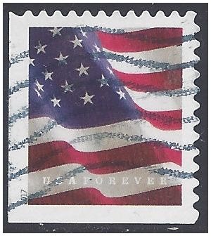 #5161 (49c Forever) US Flag Booklet Single (APU) 2017 Used