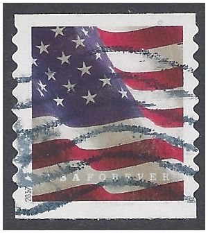#5159 (49c Forever) US Flag Coil Single (APU) 2017 Used