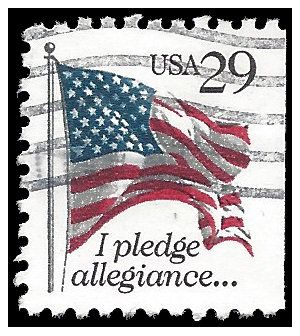 #2593 29c I Pledge Allegiance...Booklet Single 1992 Used