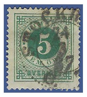 Sweden #  43 1886 Used HR