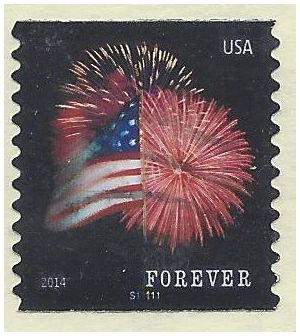 #4868 (49c Forever) Star Spangled Banner Coil P# S11111 Used