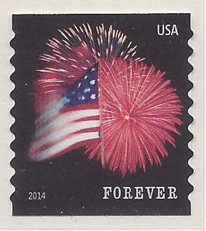 #4854 (49c Forever) Star Spangled Banner Coil Single 2014 Mint NH