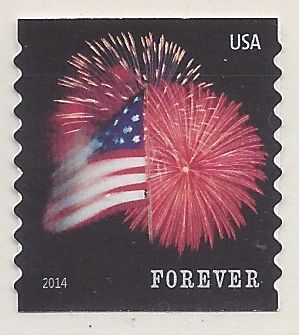 #4854 (49c Forever) Star Spangled Banner Coil Single 2014 Mint NH