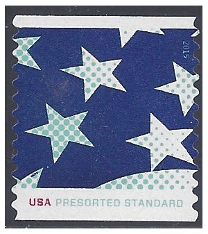 #4962 10c Stars and Stripes Presort Coil 2015 Used