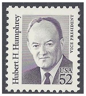 #2189 52c Hubert H. Humphrey 1991 Mint NH