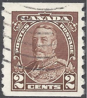 Canada # 229 Coil Single 1935 Used