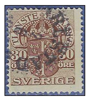 Sweden #O53 1910 Used