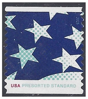 #4962 10c Stars and Stripes Presort Coil 2015 Used