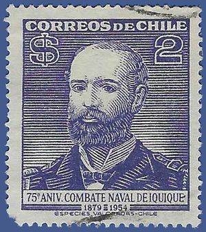 Chile # 284 1954 Used