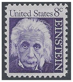 #1285 8c Prominent Americans Albert Einstein 1966 Mint NH