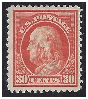 # 420 30c Benjamin Franklin 1914 Mint HR