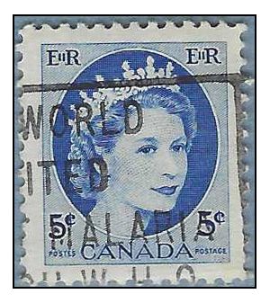 Canada # 341 1954 Used