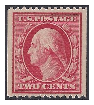 # 386 2c George Washington Coil Single 1910 Mint NH