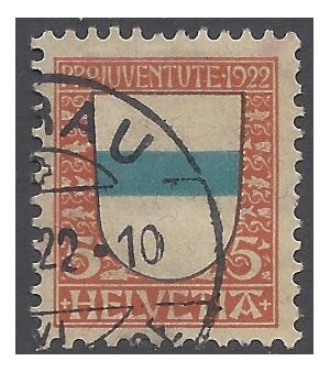 Switzerland #B 21 1922 Used