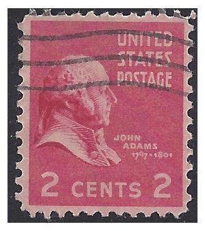 # 806 2c Presidential Issue John Adams 1938 Used