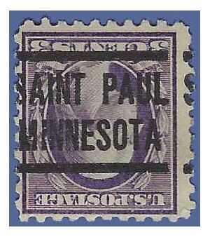 # 426 3c George Washington 1914 Used Precancel SAINT PAUL MINNESOTA