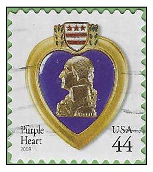 #4390 44c Purple Heart 2009 Used