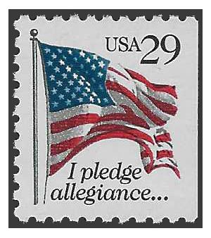 #2593 29c I Pledge Allegiance...Booklet Single 1992 Mint NH