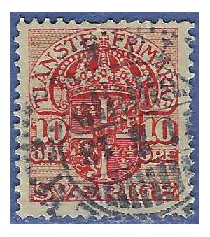Sweden #O48 1910 Used