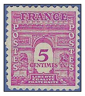 France # 475 1944 Mint H Thin