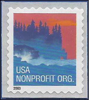 #3874 5c USA Nonprofit Org Sea Coast Coil Single 2002 Mint NH