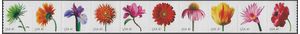 #4166-4175a 41c Flowers Beautiful Blooms Coil Strip of 10 2007 Mint NH