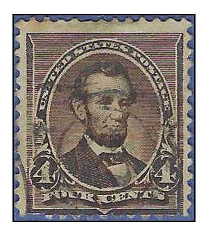 # 222 4c Abraham Lincoln 1890 Used