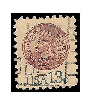 #1734 13c Indian Head Penny 1978 Used