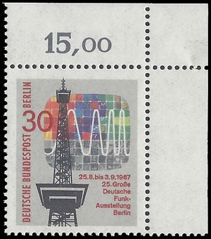 Germany Berlin #9N262 1967 Mint NH Corner Single