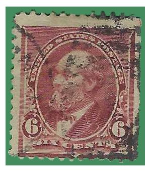 # 224 6c James A. Garfield 1890 Used HR
