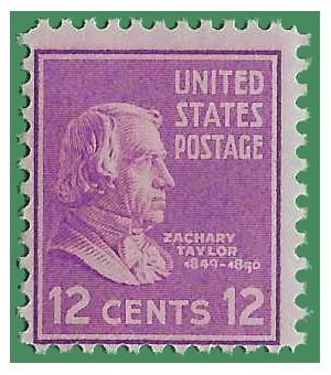 # 817 12c Presidential Issue Zachary Taylor 1938 Mint NH