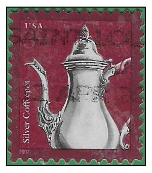 #3754 3c Silver Coffeepot 2007 Used