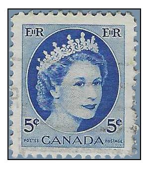 Canada # 341 1954 Used