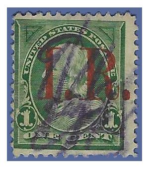 Scott R154 1c Benjamin Franklin Internal Revenue 1874 Used