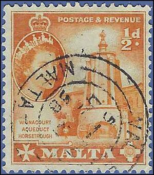 Malta # 247 1956 Used