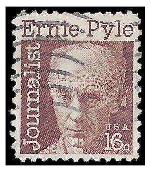 #1398 16c Journalist Ernie Pyle 1971 Used