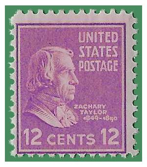 # 817 12c Presidential Issue Zachary Taylor 1938 Mint NH