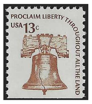 #1595 Americana Issue - Liberty Bell Booklet Single DG 1975 Mint NH