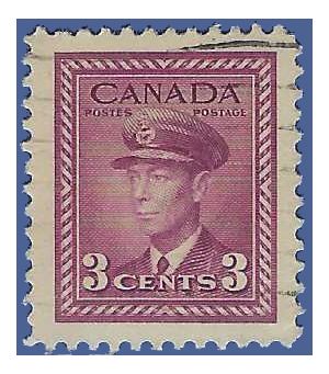 Canada # 252 1943 Used