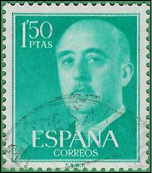 Spain # 827 1956 Used