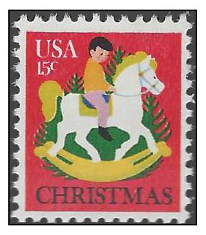 #1769 15c Child on Hobby Horse and Christmas Tree 1978 Mint NH