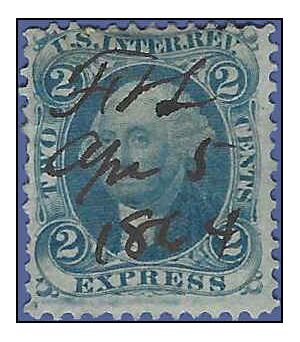 Scott R  9c 2c US Internal Revenue - Express 1862-1871 Used HHR