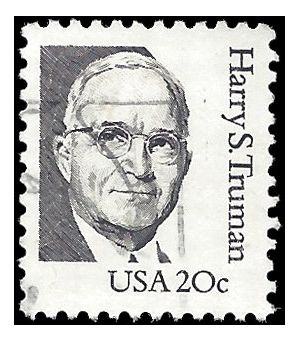 #1862b 20c Great Americans Harry S. Truman 1984 Used